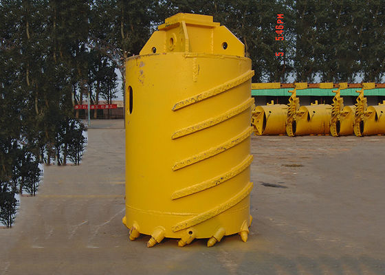 Κίτρινο ύψος 1200mm δοντιών χρώματος 6pcs τρυπώντας με τρυπάνι βαρέλι πυρήνων